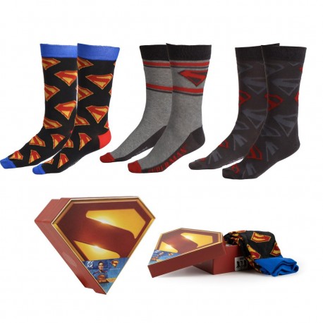 Pack de meias Superman em cores variadas