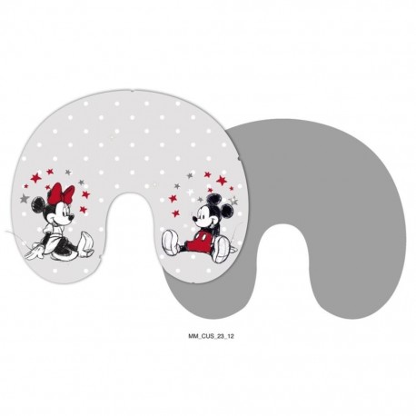 Cojín de viaje con diseño de Mickey y Minnie Mouse