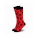 Pack de meias Daredevil, design vermelho e preto