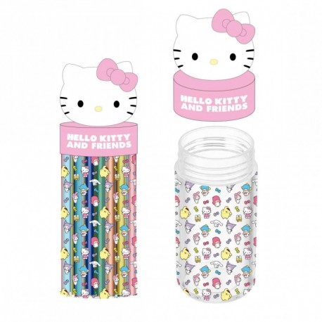 Trousse Hello Kitty rose avec accessoires