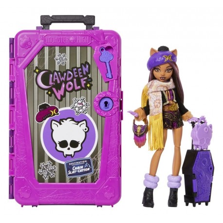 Poupée Clawdeen Wolf de Monster High avec valise et accessoires