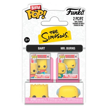 Pack de 2 figuras Bitty POP! Vinyl de Bart e Sr. Burns