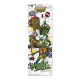 Poster Porta Tartarugas Ninja cores vivas 53 x 158 cm