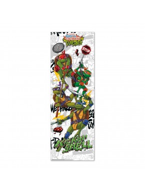 Poster Porta Tartarugas Ninja cores vivas 53 x 158 cm