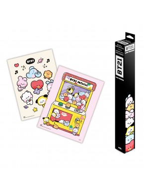 Conjunto de mini pôsteres BT21 38x52 cm