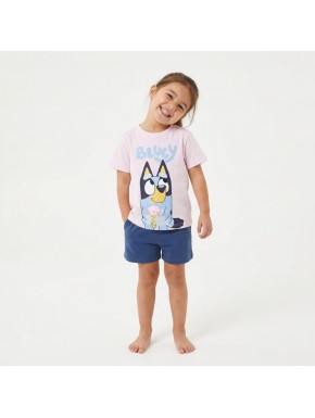T-shirt rose Bluey avec glace pour enfants