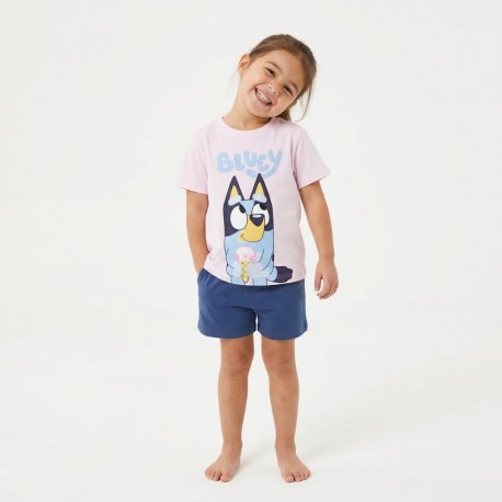 T-shirt rose Bluey avec glace pour enfants