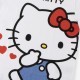 Camiseta curta branca da Hello Kitty para meninas