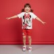 Conjunto de camiseta e shorts Minnie Mouse para meninas