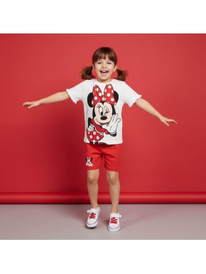Ensemble t-shirt et short Minnie Mouse pour filles
