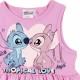 Vestido rosa do Stitch para meninas