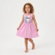 Vestido rosa do Stitch para meninas