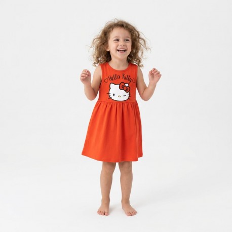 Robe rouge Hello Kitty pour filles