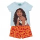 Pyjama court Vaiana en bleu et orange pour filles