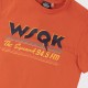 T-shirt orange Stranger Things avec logo WSQK