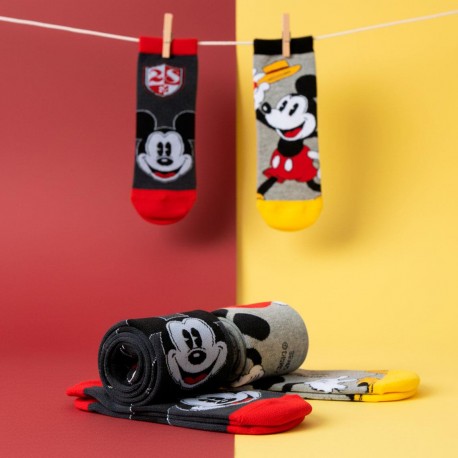 Pack de meias tornozelo do Mickey Mouse com vários designs