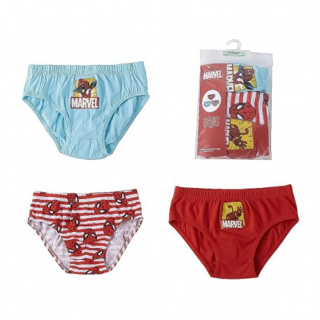 Pack cuecas Marvel infantil, 3 designs, algodão