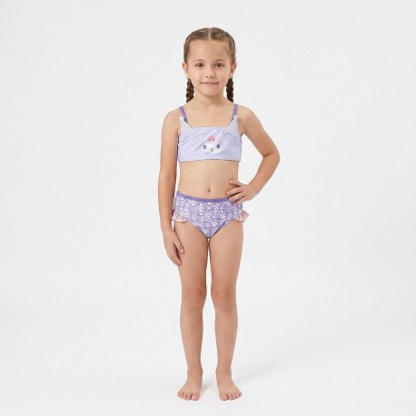 Bikini de baño para niñas Hello Kitty Kuromi en lila