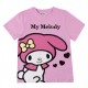 T-shirt rose Hello Kitty My Melody pour filles