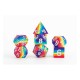 Set de 7 dados FanRoll Sharp Edge Rainbow