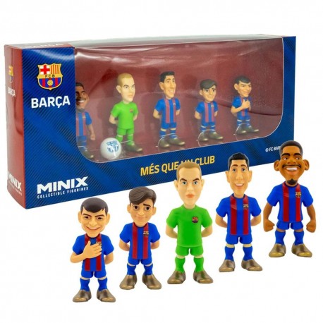 Pack de 5 figurines Minix FC Barcelone