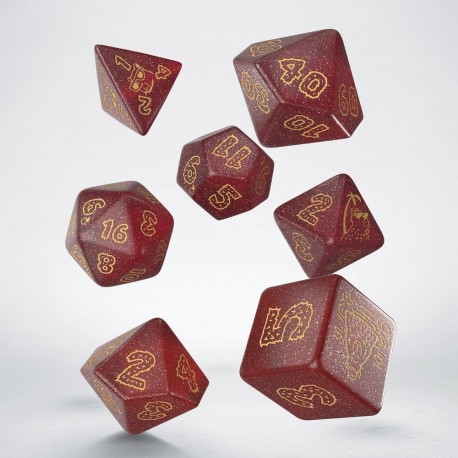 Set de 7 dados capybara de Q Workshop