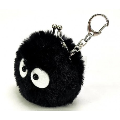 Monedero de peluche Soot Sprite con llavero