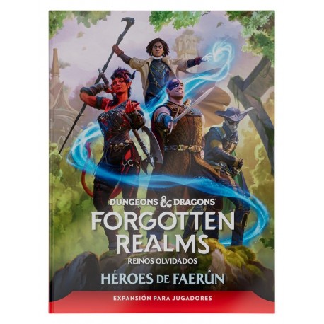 Portada del libro Héroes de Faerun de Dungeons & Dragons