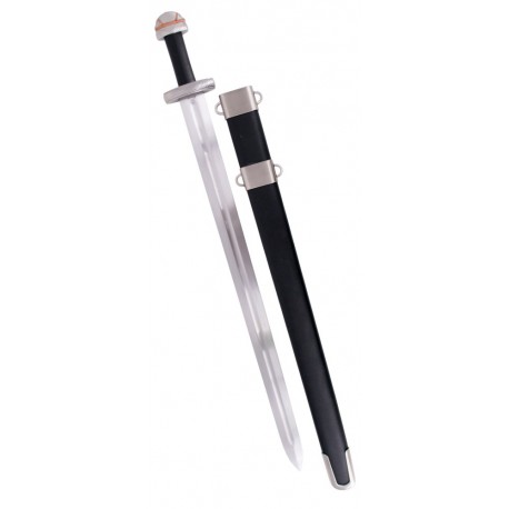 Espada vikinga funcional con funda de polipiel