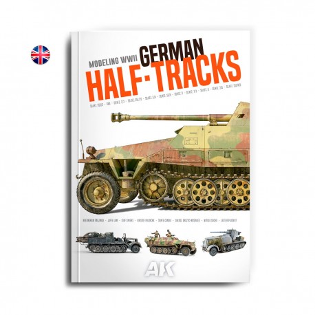 Couverture du livre de modélisme des half-tracks allemands WW2