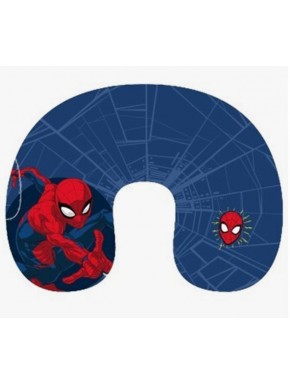 Coussin de voyage bleu avec design Spiderman