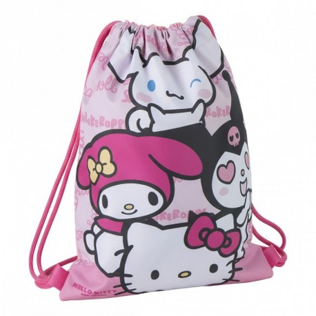 Sac rose Hello Kitty avec des personnages