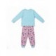 Pyjama long enfant Stitch en bleu et rose