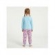 Pyjama long enfant Stitch en bleu et rose