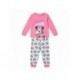 Pyjama long rose Minnie Mouse pour filles