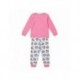 Pyjama long rose Minnie Mouse pour filles