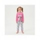 Pyjama long rose Minnie Mouse pour filles