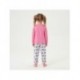 Pyjama long rose Minnie Mouse pour filles