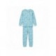Pijama longo azul Frozen com Elsa para meninas