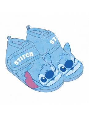 Chaussons maison mi-hautes bleus Stitch
