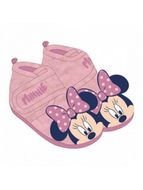 Chaussons maison rose avec design Minnie Mouse