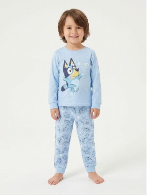 Pyjama long bleu Bluey avec design pour enfants