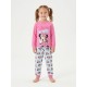 Pyjama long rose Minnie Mouse pour filles