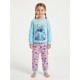 Pyjama long enfant Stitch en bleu et rose