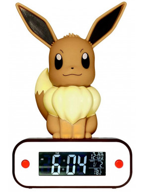 Reloj despertador LED Eevee Pokemon oficial