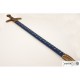 Espada medieval francesa do século XIV com bainha azul e detalhes dourados
