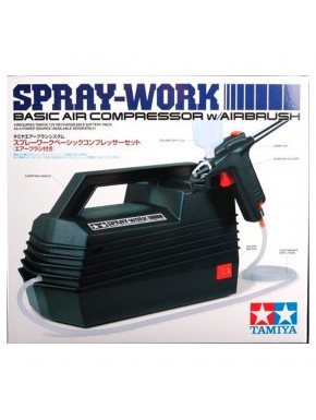 Compresor de aire Tamiya Spray-Work con aerógrafo