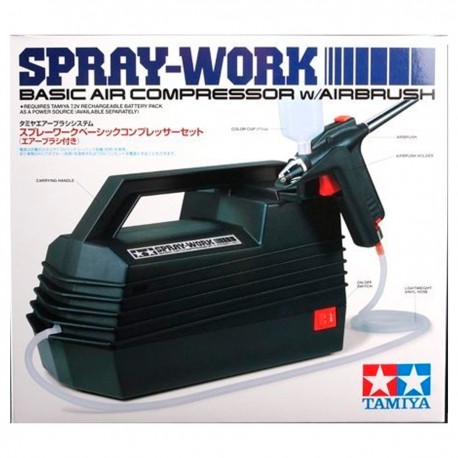 Compresor de aire Tamiya Spray-Work con aerógrafo