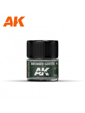 Frasco de verniz laca acrílica Bronze Green AK-Interactive
