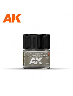 Frasco de verniz acrílico A-21M Light Yellowish Brown AK-Interactive 10ml
